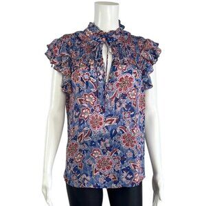 Gilner Farrar Sienna Blouse Flutter Sleeve Blouse - M